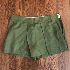NWT olive green J. Crew skort/shorts